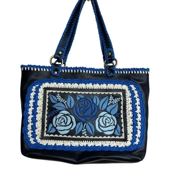 Isabella Fiore Embroidered Shoulder Bag NWT